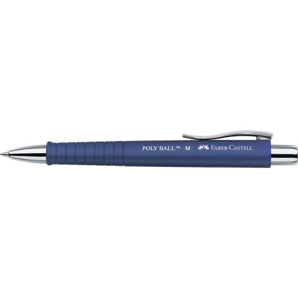 FABER-CASTELL Druckkugelschreiber POLY BALL M, blau