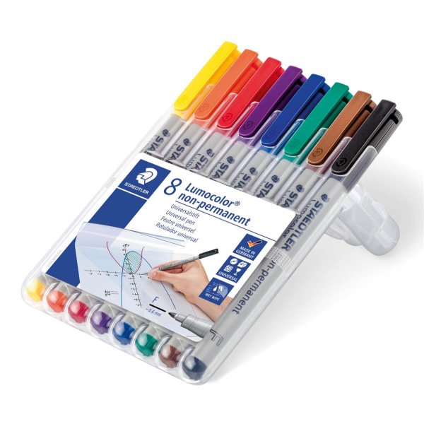 STAEDTLER Lumocolor 316 non-permanent Universalstifte 0,6mm 8er Box