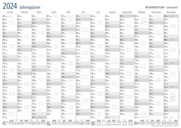 STAEDTLER Lumocolor Jahresplaner-Set