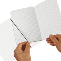 herlitz my.book flex Notizheft A4 2 x 40 Blatt liniert/kariert transparent