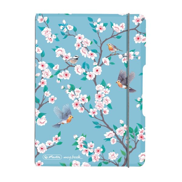 herlitz my.book flex Notizheft A6 40 Blatt kariert Ladylike "Birds"