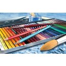Aquarell-Buntstift - STABILO aquacolor - 24er Metalletui - mit 24 verschiedenen Farben