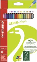 Umweltfreundlicher Buntstift - STABILO GREENcolors - 18er Pack - mit 18 verschiedenen Farben
