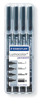 STAEDTLER Lumocolor 31 permanent Universalstifte S/F/M/B 4er Box