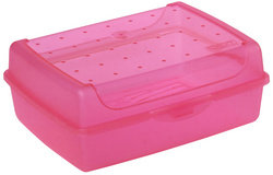keeeper Brotdose "luca", Click-Box Midi, pink-transparent