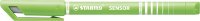 Fineliner mit gefederter Spitze - STABILO SENSOR F - fein - Einzelstift - hellgrün