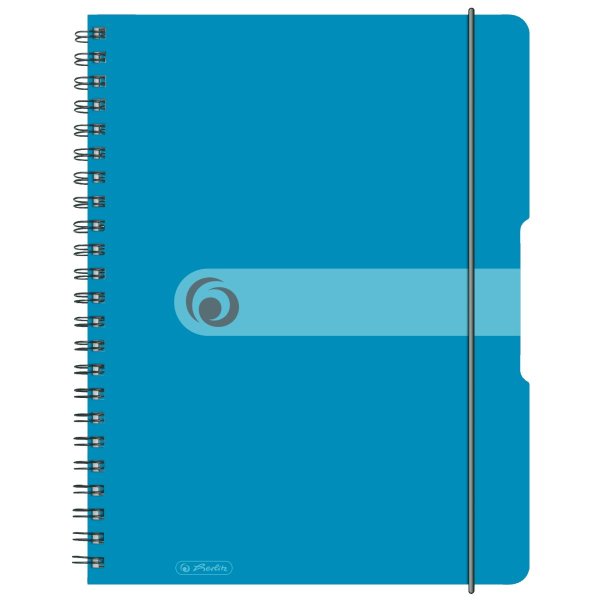 herlitz Collegeblock easy orga to go A4 kariert transparent blau