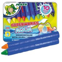 JOLLY Wachsmalkreiden Superwaxies AQUA mit deinem Namen...