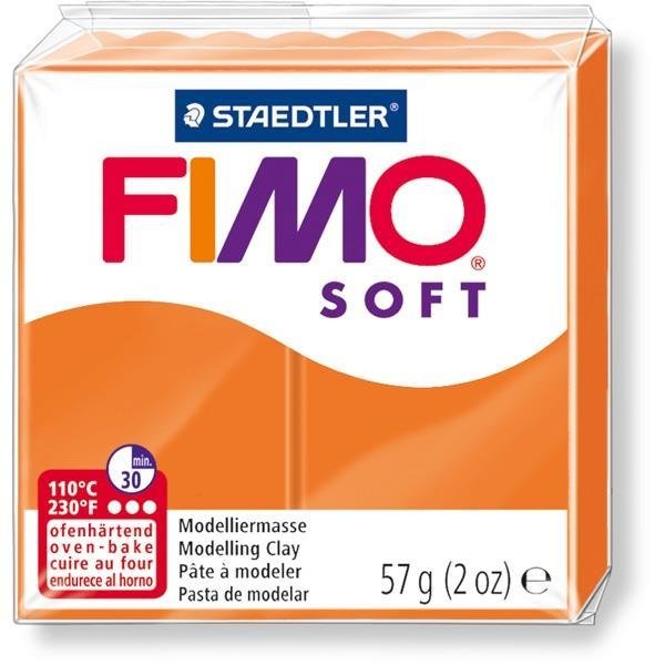 FIMO SOFT modelovacia hmota, tvrdnúca v rúre, 57 g - mandarinková