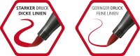 Premium-Filzstift mit Pinselspitze für variable Strichstärken - STABILO Pen 68 brush - 12er Pack - mit 12 verschiedenen Farben