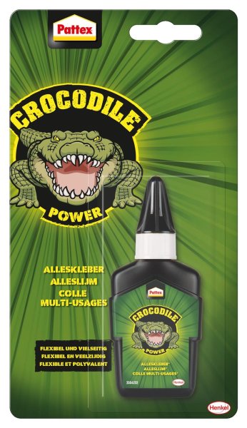 Pattex Adventure Crocodile Power Alleskleber, 50 g Flasche