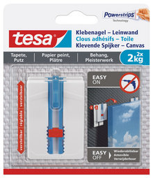 tesa Powerstrips Klebenagel, für Tapete & Putz, 2,0 kg