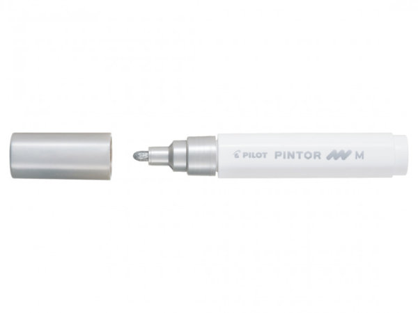 PILOT Pigmentmarker PINTOR, medium, silber