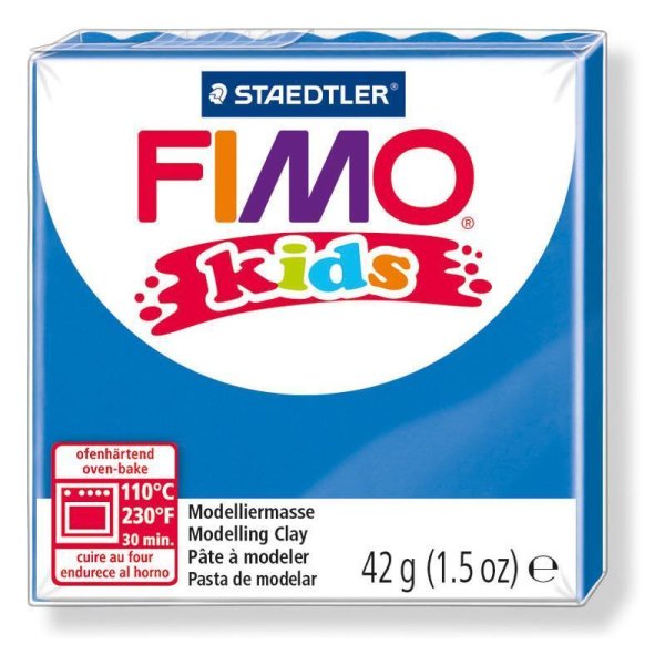 FIMO kids Modelliermasse, ofenhärtend, blau, 42 g