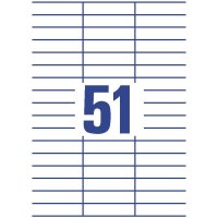 AVERY Zweckform Universal-Etiketten, 70 x 16,9 mm, weiß (3420)