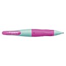 Ergonomischer Druck-Bleistift für Linkshänder - STABILO EASYergo 1.4  - inklusive 3 dünner Minen - Härtegrad HB