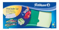 Pelikan Deckfarbkasten ProColor 735, 24 Farben, waldmeister