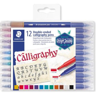 STAEDTLER calligraph duo Calligraphiemarker "Design Journey" 12er