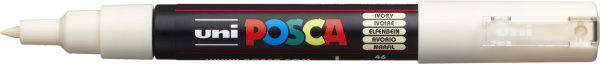 POSCA Acryl Marker PC-1MC Feine Spitze 0,7 - 1,0mm, elfenbein