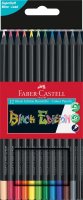 FABER-CASTELL Dreikant-Buntstifte Black Edition, 12er Etui