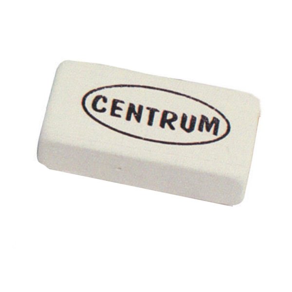 Centrum Radiergummi weiss 30 x 16 x 8 mm