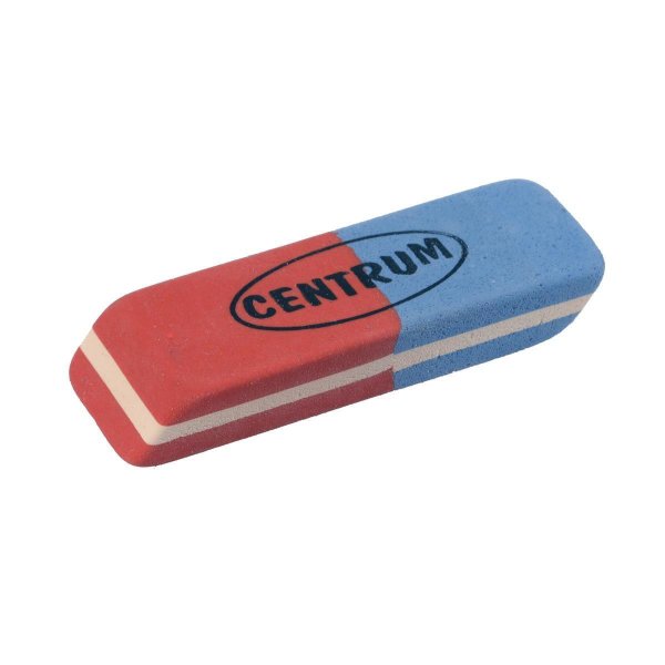 Centrum Radierer blau/rot 50x20x10mm