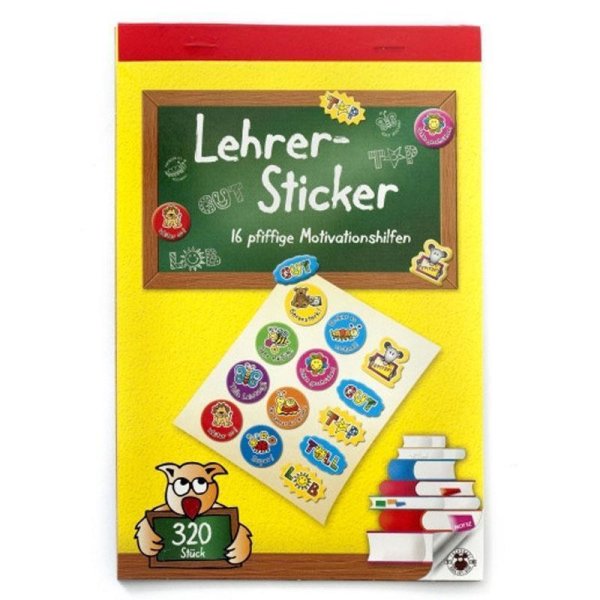 Lehrer Stickerbuch - 320 Sticker Motivationshilfe