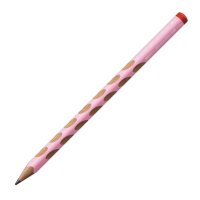 Ergonomischer Dreikant-Bleistift für Rechtshänder - STABILO EASYgraph in pastellpink - Einzelstift - Härtegrad HB