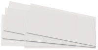 folia Transparentpapierzuschnitte, 155 x 370 mm, weiß