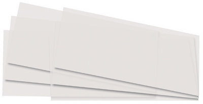 folia Transparentpapierzuschnitte, 220 x 510 mm, weiß