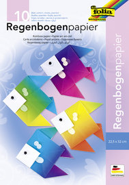 folia Regenbogenpapiermappe, 225 x 320 mm, 100 g/qm