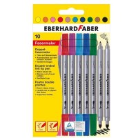 EBERHARD FABER Doppel-Fasermaler, 10er Kartonetui