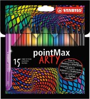Filzschreiber - STABILO pointMax - ARTY - 15er Pack - mit...