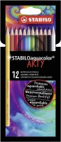 Aquarell-Buntstift - STABILO aquacolor - ARTY - 12er Pack...