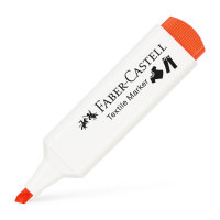 FABER-CASTELL Textilmarker, Keilspitze, neonorange