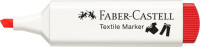 FABER-CASTELL Textilmarker, Keilspitze, rot