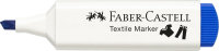FABER-CASTELL Textilmarker, Keilspitze, blau