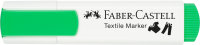 FABER-CASTELL popisovač na textil - klinový hrot - neónovo zelený