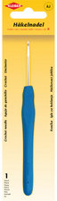 KLEIBER Häkelnadel, Größe 4, Kunststoffgriff, blau
