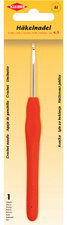 KLEIBER Häkelnadel, Größe 4,5, Kunststoffgriff, rot