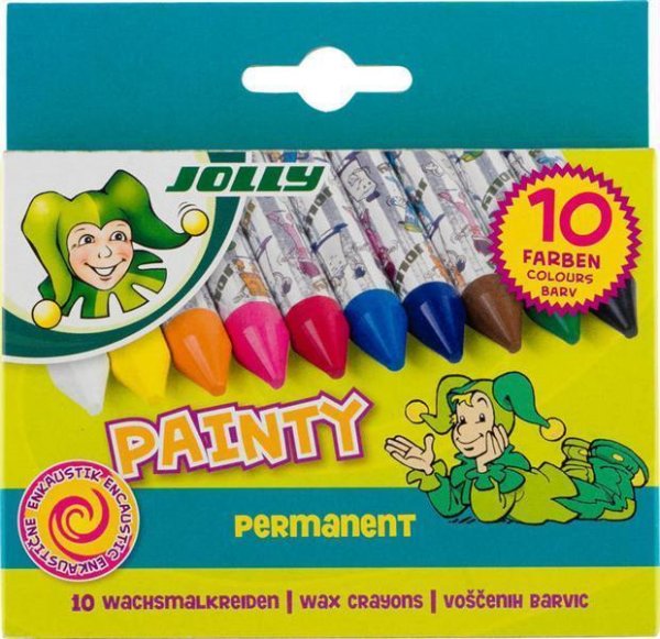 JOLLY Painty Wachsmalkreiden permanent 10er