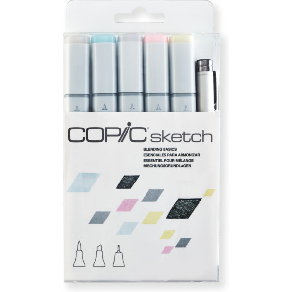 COPIC Marker sketch, 6er Set "Blending Basic"