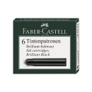 FABER-CASTELL Standard Tintenpatronen schwarz 6er