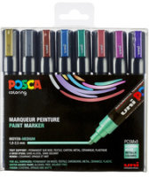 POSCA Acryl Marker PC-5M Mittelfeine Spitze 1,8 - 2,5mm, 8er Set Warm Colours