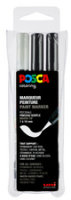POSCA Acryl Marker PCF-350 Pinselspitze 1-10mm, 3er Set