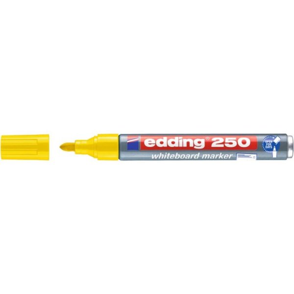 edding 250 popisovač na biele tabule Whiteboard - žltý