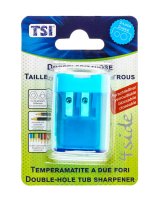 TSI Doppelspitzdose "4-side" verschließbar blau