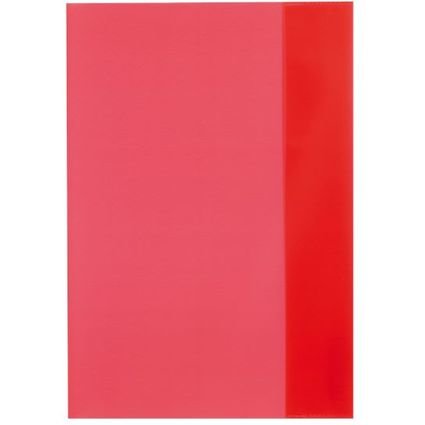 herlitz Heftschoner DIN A5, PP, transparent-rot