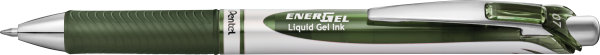 Pentel Liquid Gelový roller EnerGel BL77, olivovozelený - Kvalitné gélové pero s mechanizmom stláčania