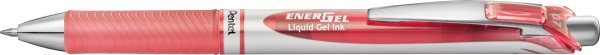 Pentel Liquid Gel-Tintenroller EnerGel BL77, koralový - Kvalitné gélové pero s mechanizmom na stláčanie